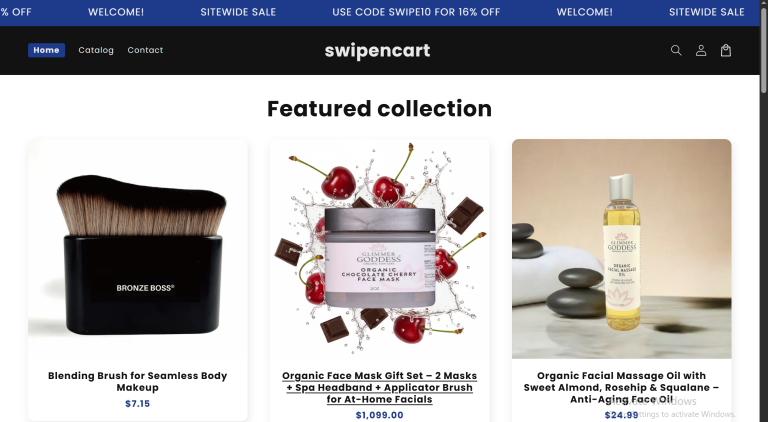 Skin Care Products Store